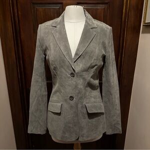 Chadwicks Women's Gray Suede Blazer
